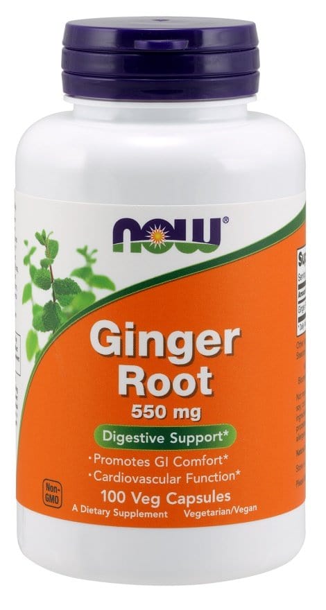 NOW Foods Health and Wellbeing Ginger Root, 550mg - 100 vcaps