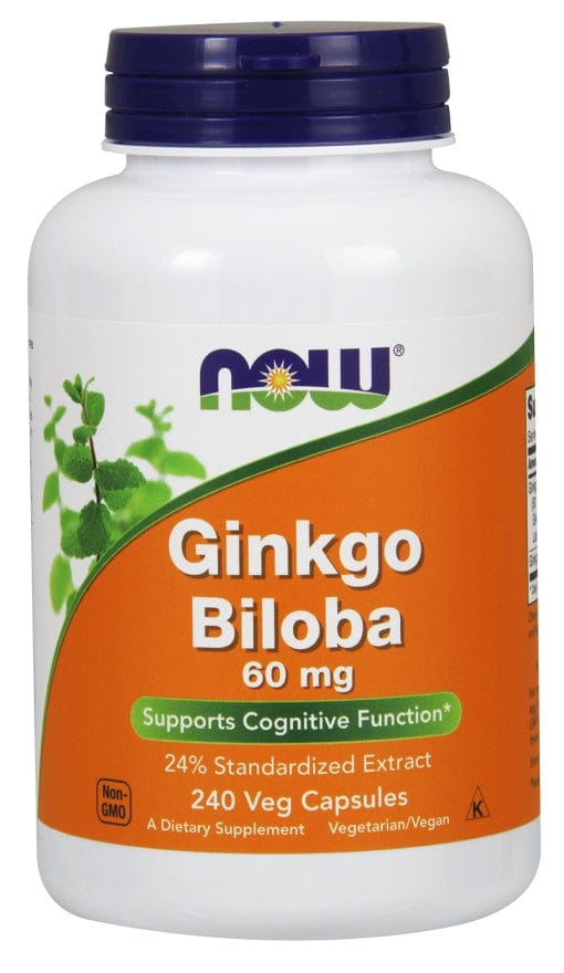 NOW Foods Health and Wellbeing Ginkgo Biloba, 60mg - 240 vcaps