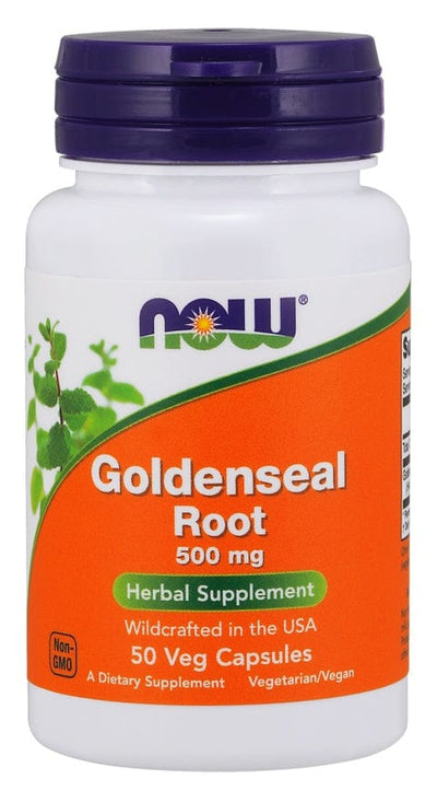 NOW Foods Health and Wellbeing Goldenseal Root, 500mg - 50 vcaps