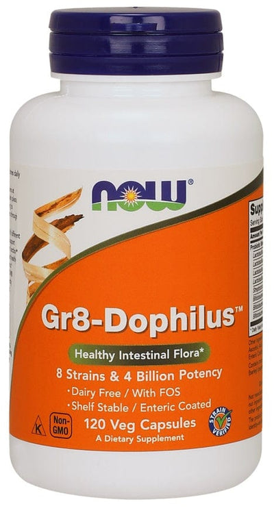NOW Foods Health and Wellbeing Gr8-Dophilus - 120 vcaps