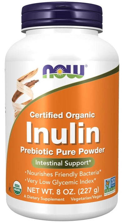NOW Foods Health and Wellbeing Inulin Prebiotic Pure Powder - 227 grams