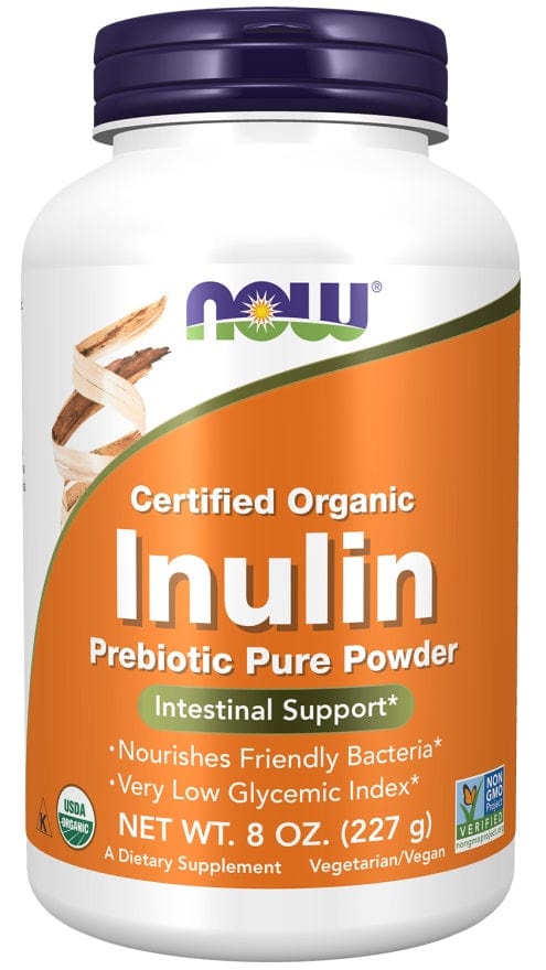 NOW Foods Health and Wellbeing Inulin Prebiotic Pure Powder - 227 grams