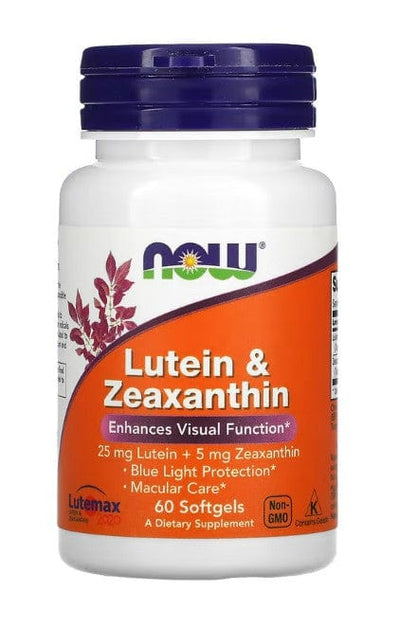 NOW Foods Health and Wellbeing Lutein & Zeaxanthin - 60 softgels