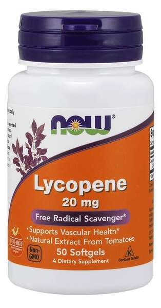 NOW Foods Health and Wellbeing Lycopene, 20mg - 50 softgels