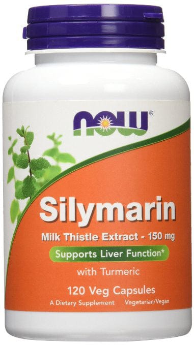 NOW Foods Health and Wellbeing Milk Thistle Extract with Turmeric, 150mg - 120 vcaps