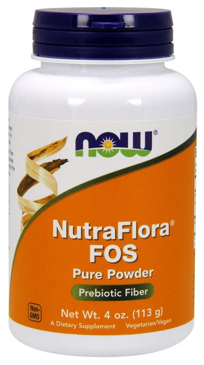 NOW Foods Health and Wellbeing NutraFlora FOS, Pure Powder - 113 grams