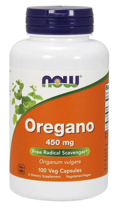 NOW Foods Health and Wellbeing Oregano, 450mg - 100 vcaps