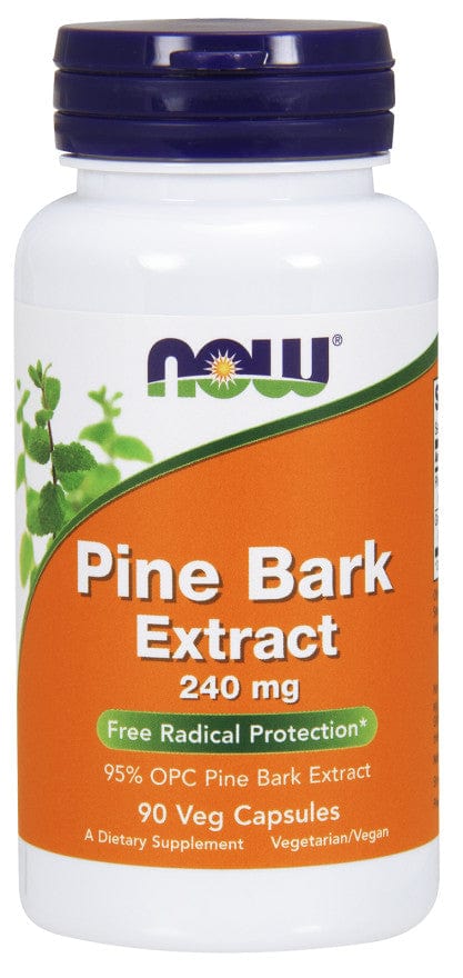 NOW Foods Health and Wellbeing Pine Bark Extract, 240mg - 90 vcaps