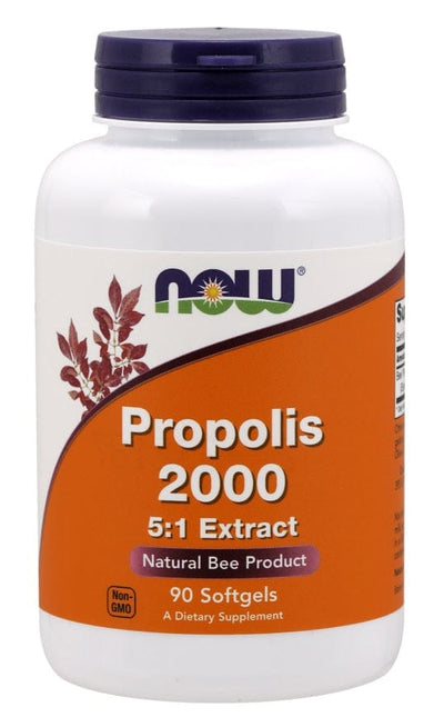 NOW Foods Health and Wellbeing Propolis 2000 5:1 Extract - 90 softgels