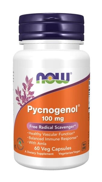 NOW Foods Health and Wellbeing Pycnogenol, 100mg - 60 vcaps
