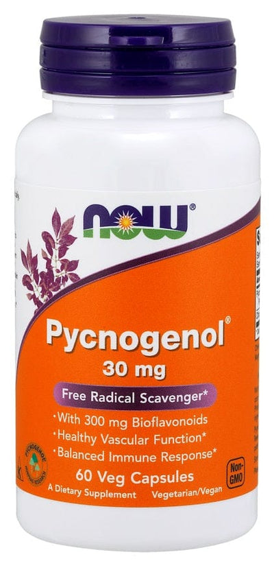 NOW Foods Health and Wellbeing Pycnogenol, 30mg - 60 vcaps
