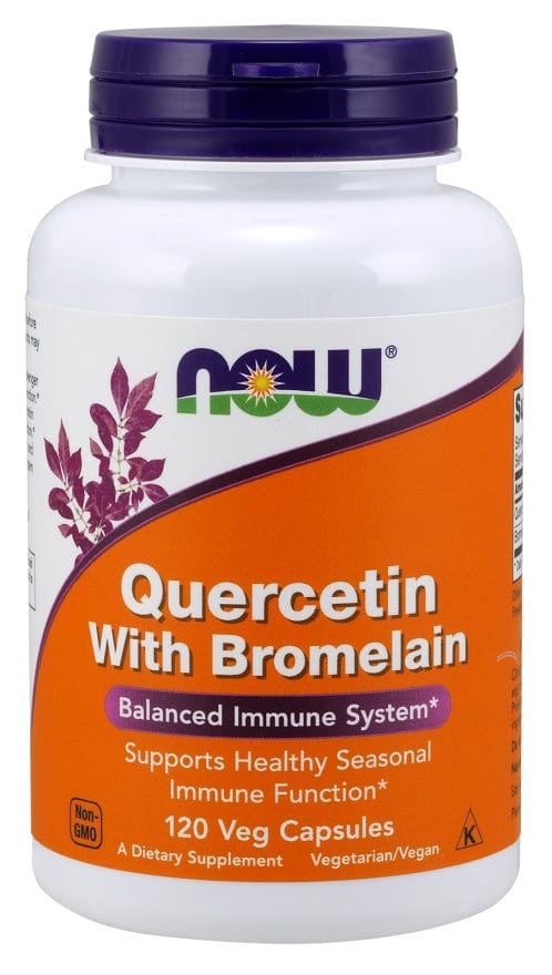 NOW Foods Health and Wellbeing Quercetin with Bromelain - 120 vcaps