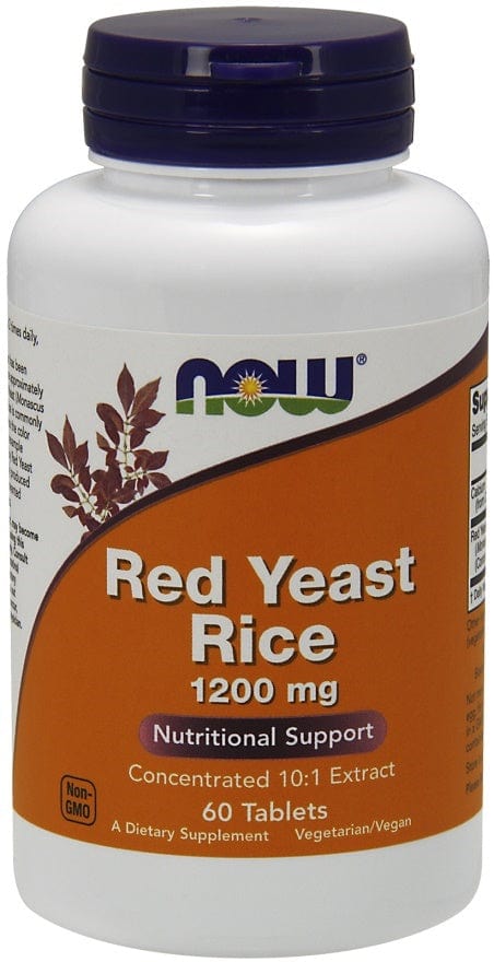 NOW Foods Health and Wellbeing Red Yeast Rice Concentrated 10:1 Extract, 1200mg - 60 tablets