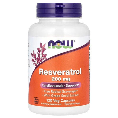 NOW Foods Health and Wellbeing Resveratrol, 200mg - 120 vcaps