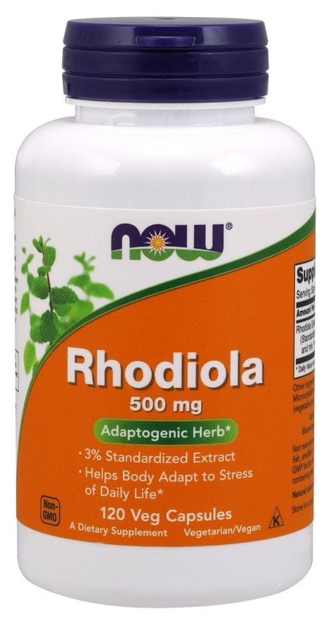 NOW Foods Health and Wellbeing Rhodiola, 500mg - 120 vcaps
