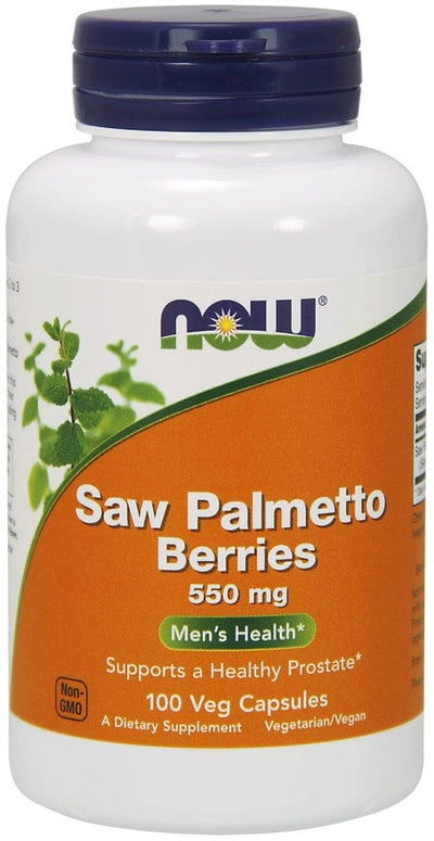 NOW Foods Health and Wellbeing Saw Palmetto Berries, 550mg - 100 vcaps