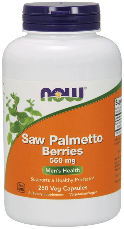 NOW Foods Health and Wellbeing Saw Palmetto Berries, 550mg - 250 vcaps