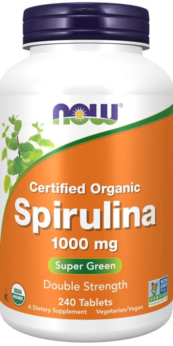 NOW Foods Health and Wellbeing Spirulina, 1000mg - 240 tablets