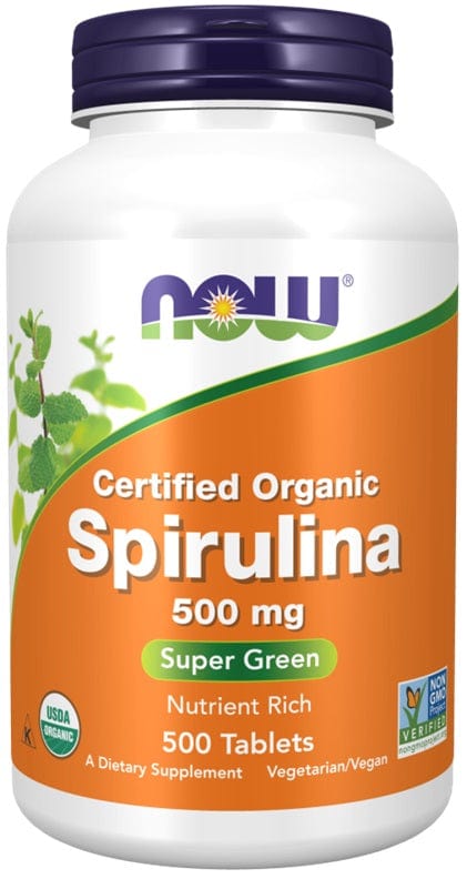 NOW Foods Health and Wellbeing Spirulina, 500mg - 500 tablets