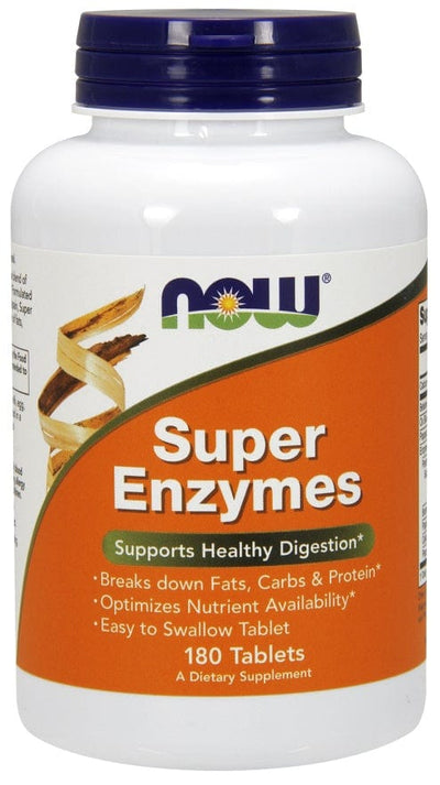 NOW Foods Health and Wellbeing Super Enzymes - 180 tablets