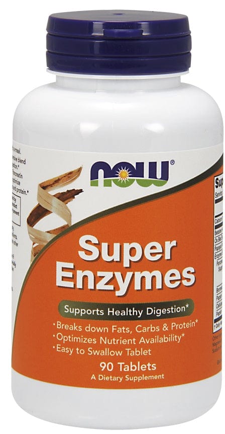 NOW Foods Health and Wellbeing Super Enzymes - 90 tablets
