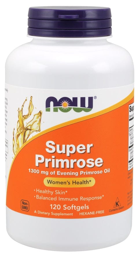 NOW Foods Health and Wellbeing Super Primrose, 1300mg - 120 softgels