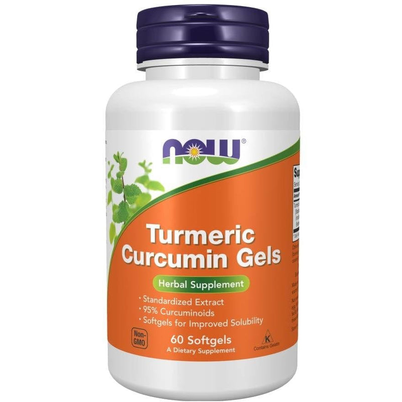 NOW Foods Health and Wellbeing Turmeric Curcumin - 60 softgels