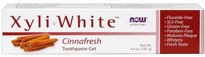 NOW Foods Health and Wellbeing XyliWhite, Cinnafresh Toothpaste Gel - 181 grams