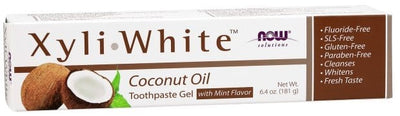 NOW Foods Health and Wellbeing XyliWhite, Coconut Oil Toothpaste Gel - 181 grams