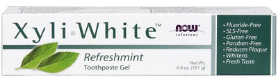 NOW Foods Health and Wellbeing XyliWhite, Refreshmint Toothpaste Gel - 181 grams