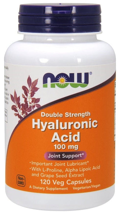 NOW Foods Hyaluronic Acid, 100mg Double Strength - 120 vcaps
