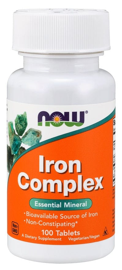 NOW Foods Iron Complex - 100 tablets