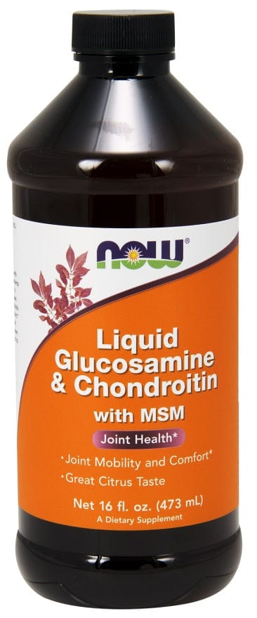 NOW Foods Joint Support Glucosamine & Chondroitin with MSM Liquid - 473ml.