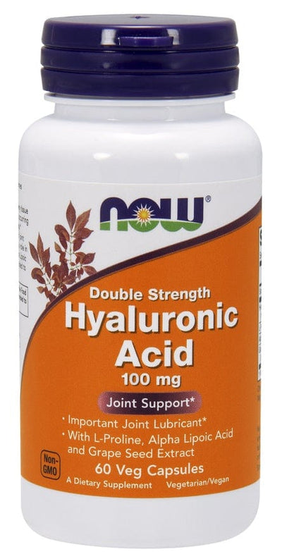 NOW Foods Joint Support Hyaluronic Acid, 100mg Double Strength - 60 vcaps