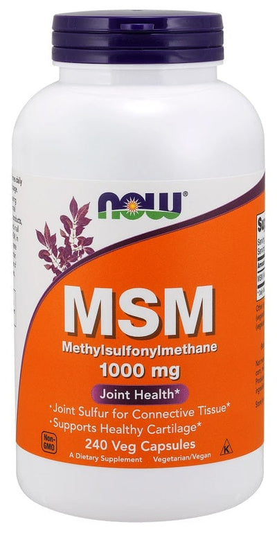 NOW Foods Joint Support MSM Methylsulphonylmethane, 1000mg - 240 vcaps