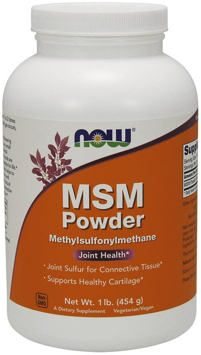 NOW Foods Joint Support MSM Methylsulphonylmethane, Powder - 454 grams