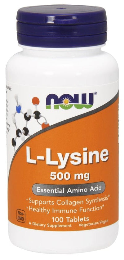NOW Foods L-Lysine, 500mg - 100 tablets