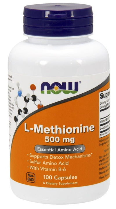 NOW Foods L-Methionine, 500mg - 100 caps