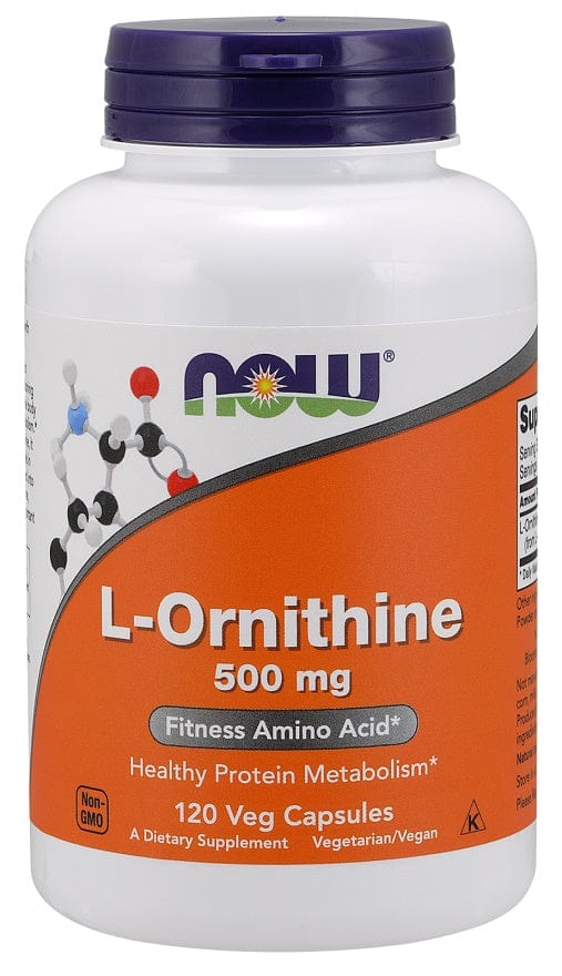 NOW Foods L-Ornithine, 500mg - 120 vcaps