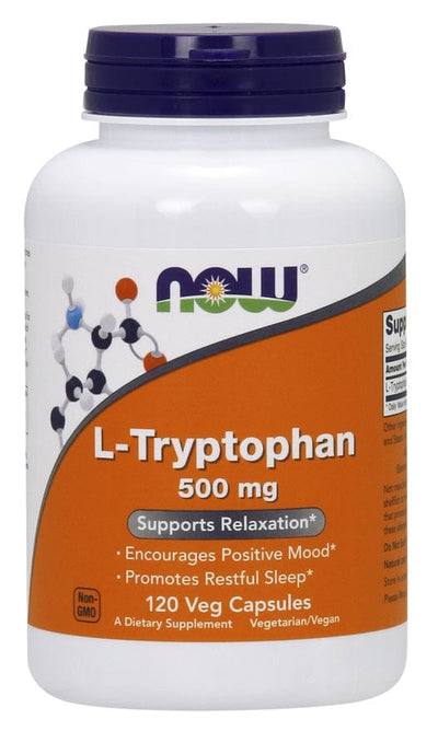 NOW Foods L-Tryptophan, 500mg - 120 vcaps