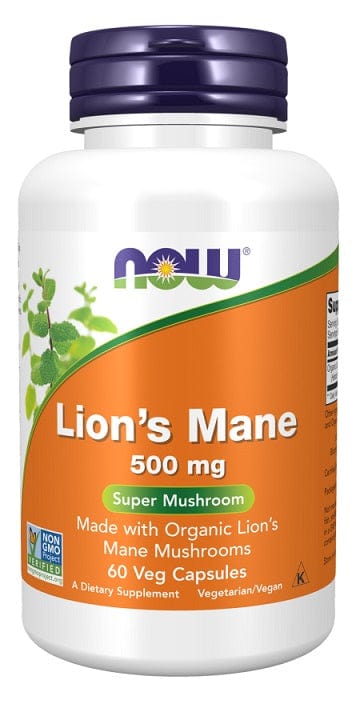 NOW Foods Lion's Mane, 500mg - 60 vcaps
