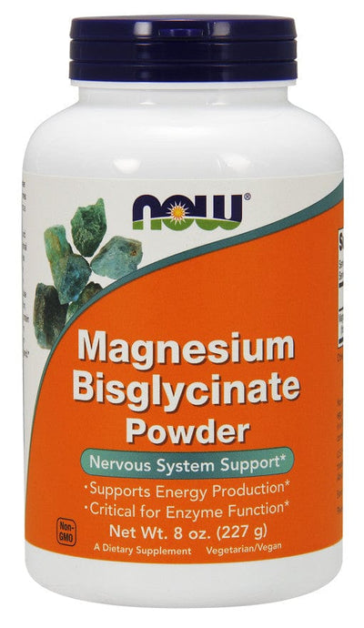 NOW Foods Magnesium Bisglycinate Powder - 227g