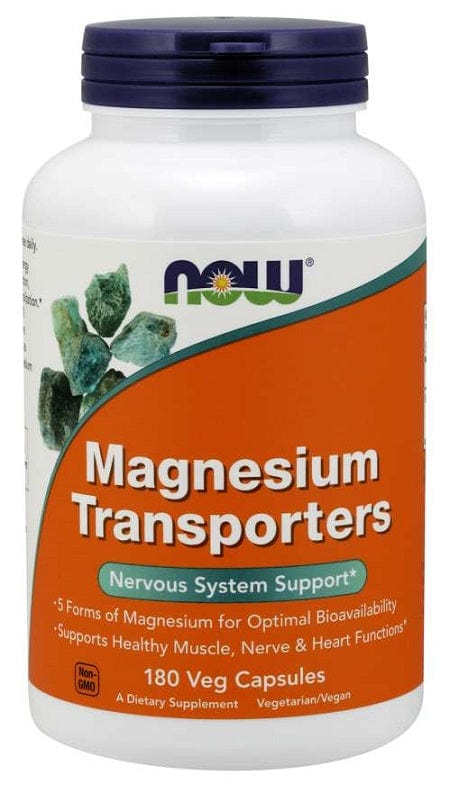 NOW Foods Magnesium Transporters - 180 vcaps