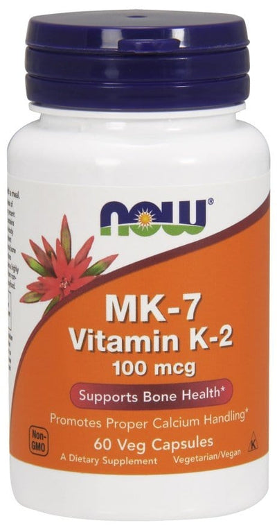 NOW Foods MK-7 Vitamin K-2, 100mcg - 60 vcaps