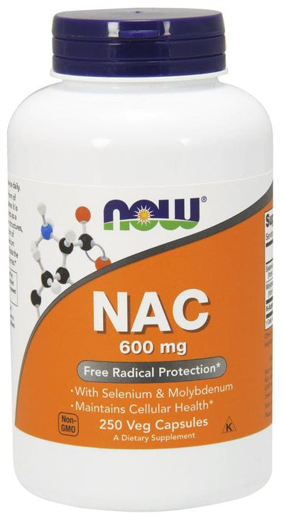 NOW Foods NAC with Selenium & Molybdenum, 600mg - 250 vcaps