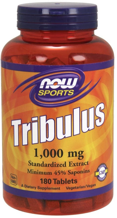 NOW Foods Natural Testosterone Support Tribulus, 1000mg - 180 tablets