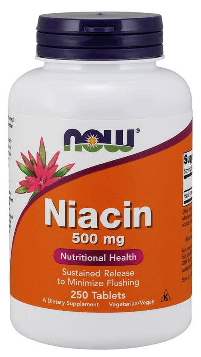 NOW Foods Niacin, 500mg - 250 tabs