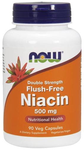 NOW Foods Niacin Flush-Free, 500mg (Double Strength) - 90 vcaps