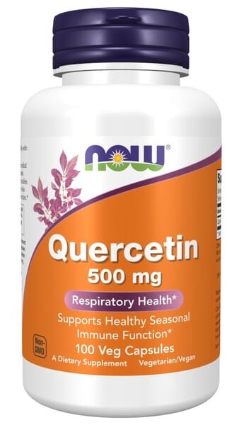 NOW Foods Nootropics & Supplements Quercetin, 500mg - 100 vcaps