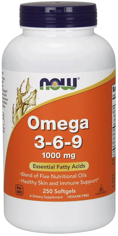 NOW Foods Omegas, EFAs, CLA, Oils Omega 3-6-9, 1000mg - 250 softgels